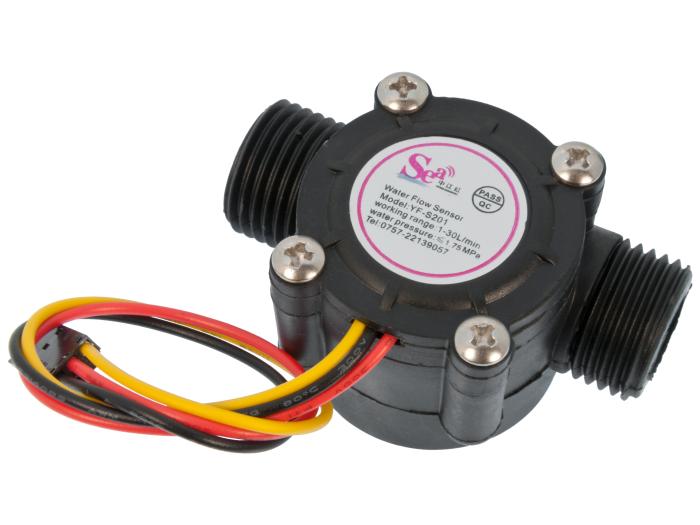 Flödesmätare 1/2 tum 1-30l/m @ electrokit (2 av 3)