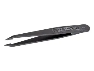Pincett 115mm kolfiber ESD 130&deg;C - 0.4mm @ electrokit