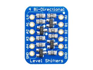 Nivåomvandlare 4 kanaler dubbelriktad 3.3V -- 5V I2C-stöd @ electrokit