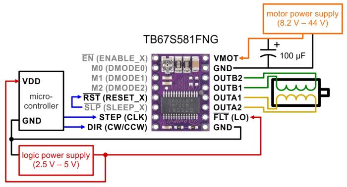 TB67S581FNG Stegmotordrivare monterad på kort @ electrokit (12 av 12)