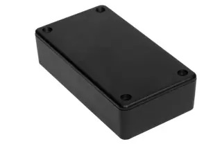 Enclosure 110x60x28mm black @ electrokit