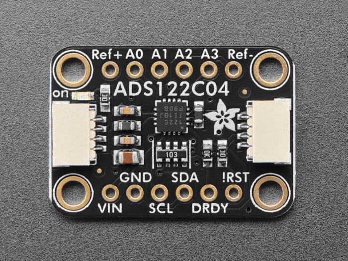 ADC AD-omvandlare 4-kanal 24-bit 2-kSPS - Qwiic @ electrokit (2 av 4)