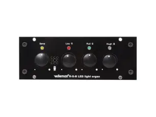 3-kanals ljusorgel f&ouml;r 12/24V RGB LED-slingor - byggsats @ electrokit