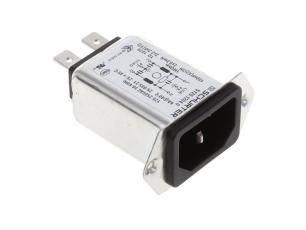 Apparatintag C14 10A 250VAC n&auml;tfilter @ electrokit