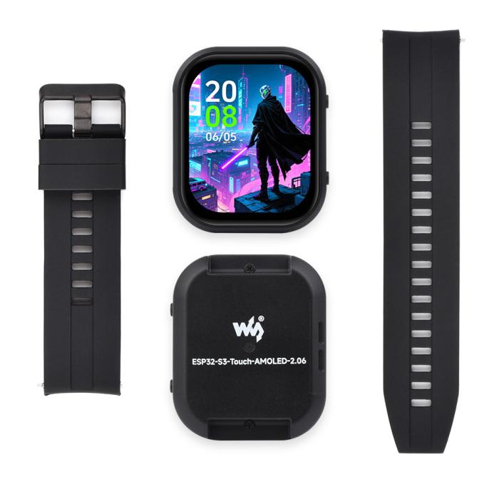 Utvecklingskort smartklocka ESP32-S3 2.06
