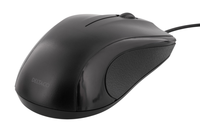 Optisk USB-A-mus - svart @ electrokit (3 av 3)