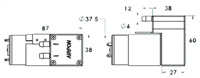 Vacuumpump 12V @ electrokit (4 av 5)