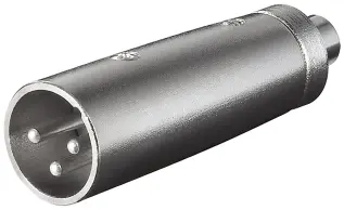 Adapter 3-pin XLR male to RCA female @ electrokit