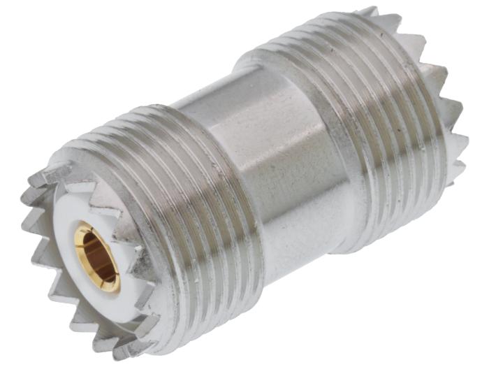 SO239 UHF barrel adapter 16-teeth gold @ electrokit (1 of 2)