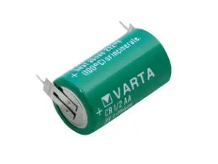 CR1/2AA batteri litium 3V PCB 2-pin @ electrokit