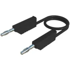 Testsladd 4mm bananplugg 1.5m 1mm² svart @ electrokit