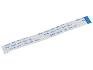 FPC-kabel 20-pol 0.5mm 100mm motsatt-sida @ electrokit