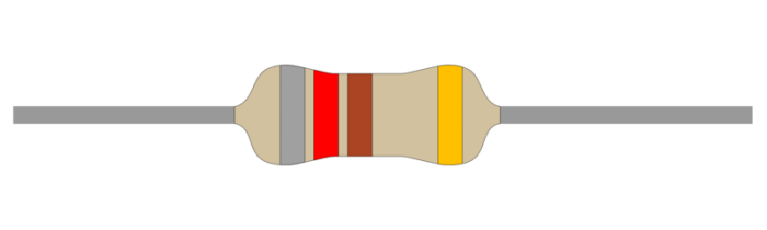Resistor 1W 5% 820ohm (820R) @ electrokit (1 of 1)
