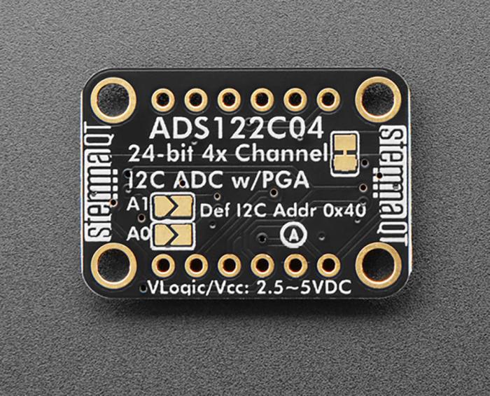 ADC AD-omvandlare 4-kanal 24-bit 2-kSPS - Qwiic @ electrokit (3 av 4)