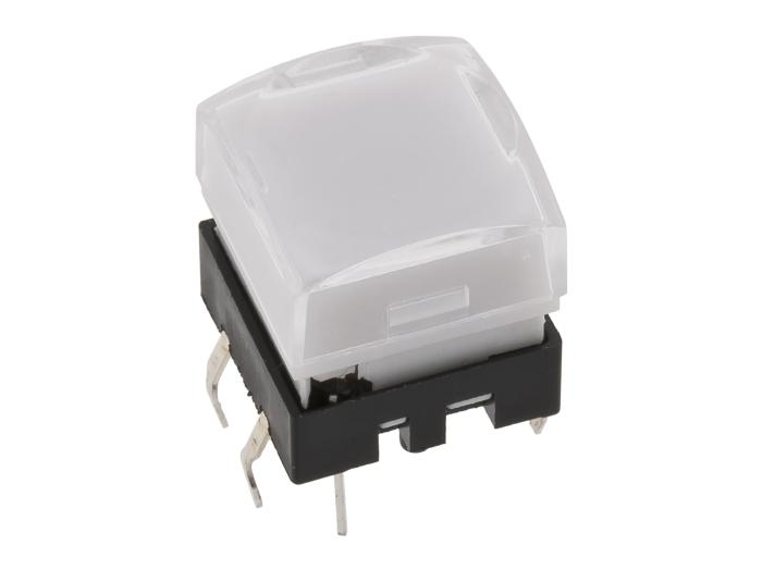 Taktil omkopplare PCB 12x12mm med LED vit @ electrokit (1 av 5)