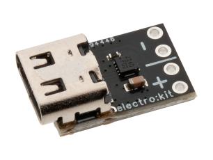 USB-C PD-triggermodul 5-20 V 15-60W @ electrokit