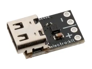 USB-C PD-triggermodul 5-20 V max 60W @ electrokit