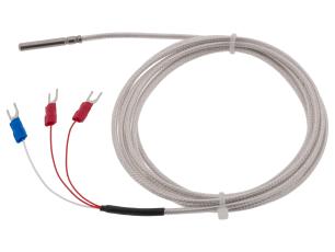 Temperatursensor PT100 3-tråd 2m @ electrokit
