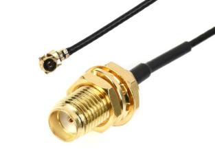 Adapterkabel SMA hona till UFL / MHF 150mm @ electrokit