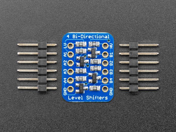 Nivåomvandlare 4 kanaler dubbelriktad 3.3V -- 5V I2C-stöd @ electrokit (3 av 5)
