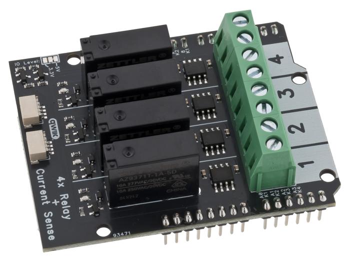4x Reläshield med strömmätning för Arduino UNO @ electrokit (2 av 6)