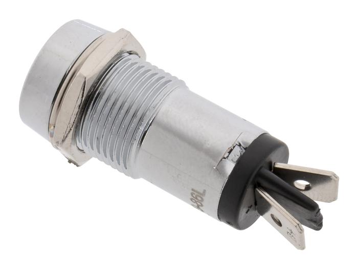 Panelindikator 12VDC ø14mm gul @ electrokit (2 av 2)