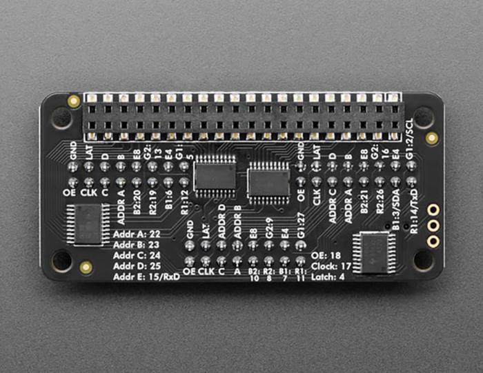 RGB-Matris HAT för Raspberry Pi för 3 HUB75-paneler @ electrokit (2 av 9)