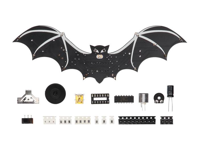 Fladdermus med 12 LED - SMD-byggsats @ electrokit (3 av 3)