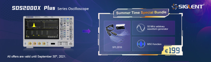 SDS2000XP Summer Bundle - Waveform Generator, MSO, 16-ch Probe @ electrokit (1 av 1)
