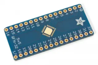 Adapterkort QFN-32 / TQFP-32 - DIP-32 @ electrokit