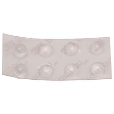 3M Bumpon gummifot ø6.4x1.9mm transp. 8-pack @ electrokit