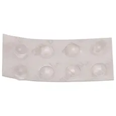 3M Bumpon gummifot ø6.4x1.9mm transp. 8-pack @ electrokit