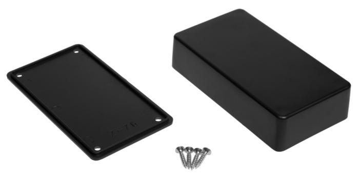 Apparatlåda 110x60x28mm svart @ electrokit (3 av 3)