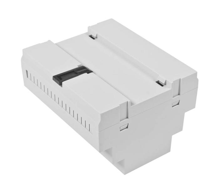 Kapsling för DIN-skena 6 modul med transparent fönster @ electrokit (3 av 3)