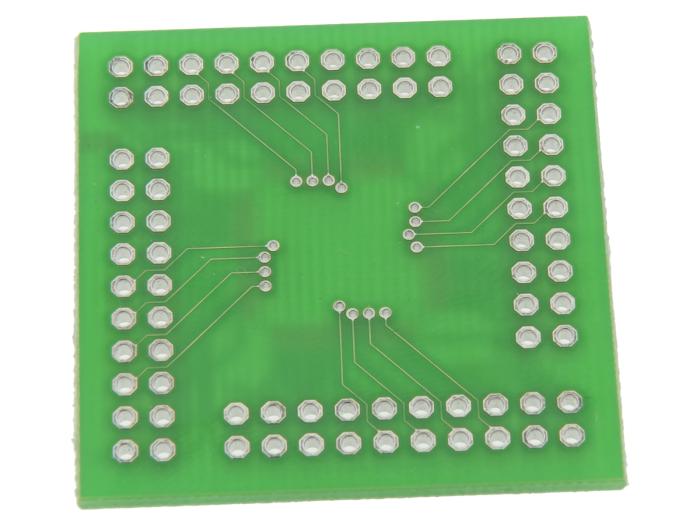 Adapterkort xQFP80 0.50mm @ electrokit (2 av 2)