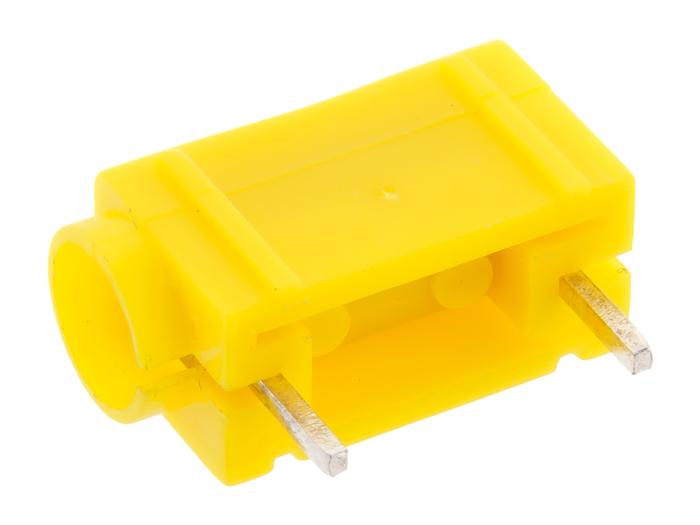 Banan jack 4mm PCB gul @ electrokit (1 av 3)