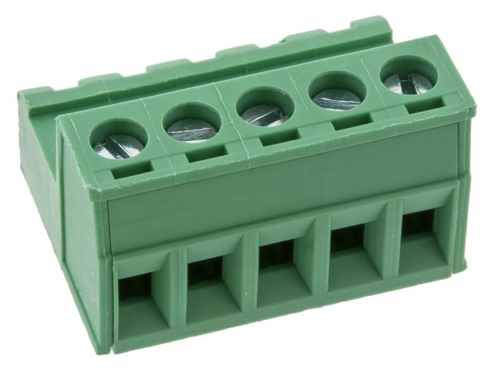 Skruvplint pluggbar 5.08mm 5-pol hane @ electrokit (1 av 2)