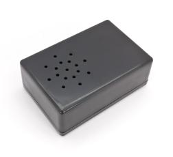 Apparatlåda FB28 högtalaröppning 70x105x39mm svart @ electrokit