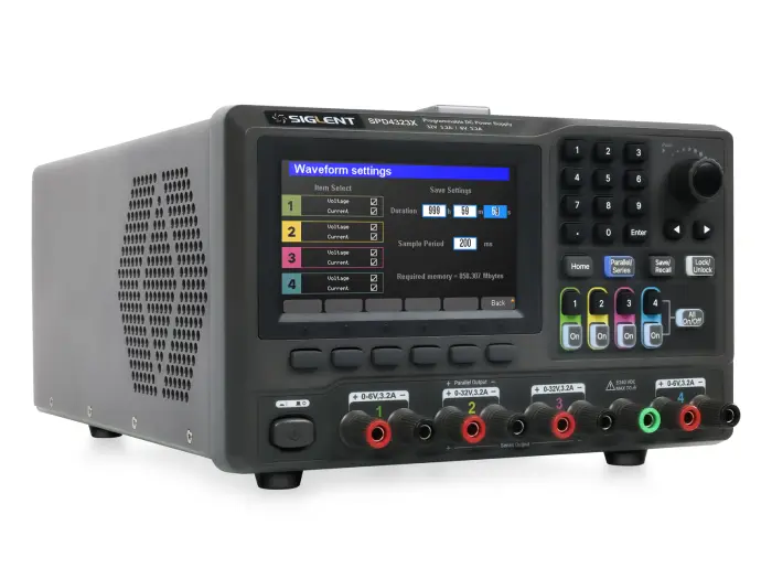 Lab power supply 4-channel 6V/32V 3.2A/3.2A 240W Siglent SPD4323X @ electrokit (2 of 8)