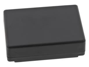 Apparatlåda 72x50x22mm svart @ electrokit