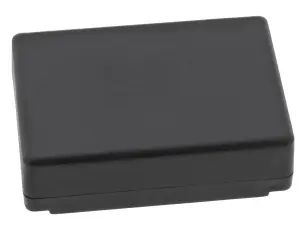 Apparatlåda 72x50x22mm svart @ electrokit