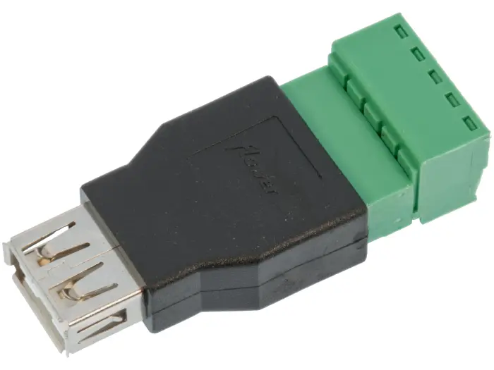 Adapter USB-A female to terminal block 5-pin @ electrokit (1 of 3)