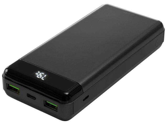 Powerbank 20000mAh 66W 2x USB-A 1x USB-C @ electrokit (1 av 3)