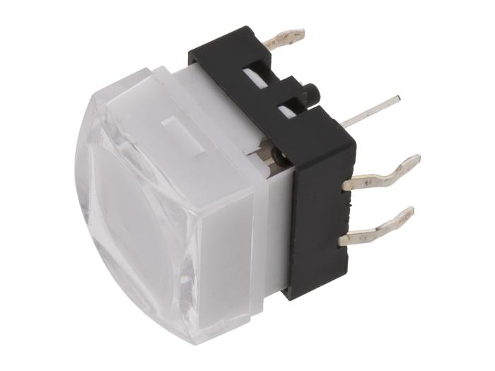 Taktil omkopplare PCB 12x12mm med LED vit @ electrokit (3 av 5)