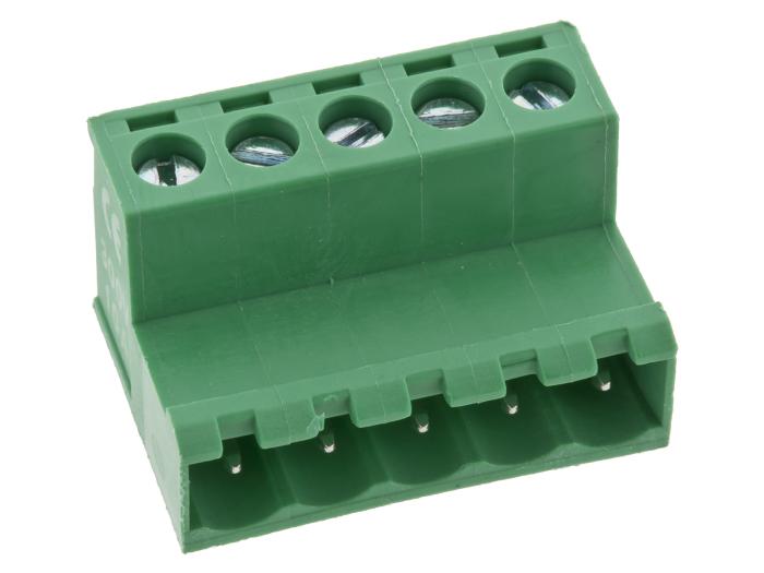 Skruvplint pluggbar 5.08mm 5-pol hane @ electrokit (2 av 2)