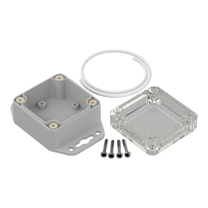 Enclosure 60x40x30mm clear lid ABS IP65 @ electrokit (2 of 4)