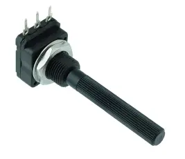Potentiometer 1kohm linj&auml;r PC16SH 6mm @ electrokit