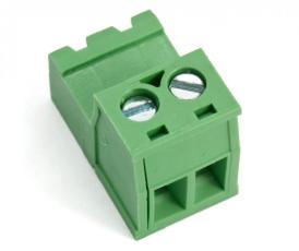 Skruvplint pluggbar 5.08mm 2-pol hane @ electrokit