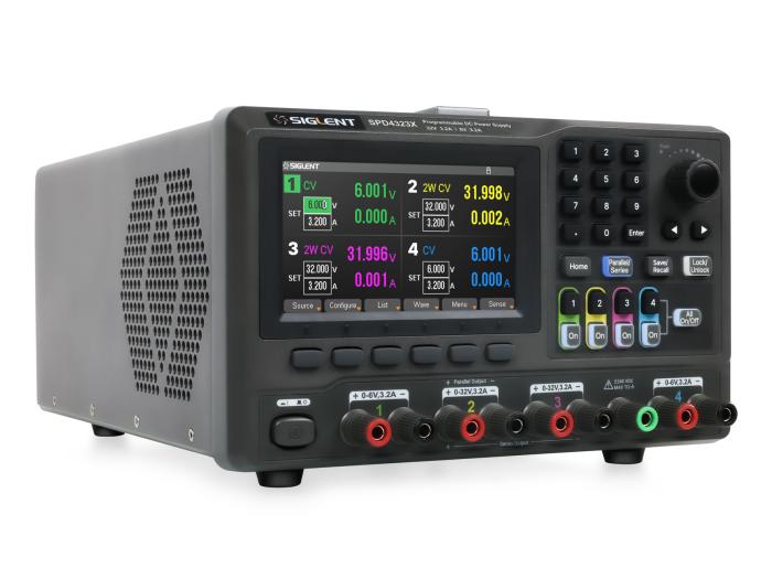 Labbaggregat 4-kan 6V/32V 3.2A/3.2A 240W Siglent SPD4323X @ electrokit (3 av 8)