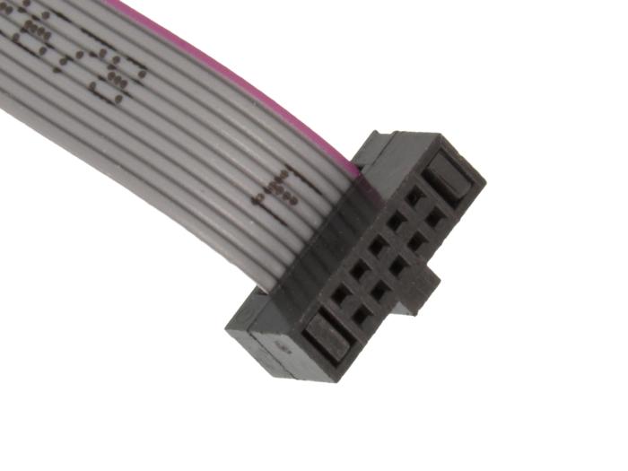 Programming cable SWD 10-p 1.27mm 15cm @ electrokit (2 of 2)